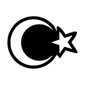 İndispensableyl Ay Yıldız Motosiklet Siperlik Sticker 10 X 10 Cm thumbnail 1