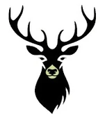 İndispensableyl Geyik 1 Arslan Duvar Dekor Sticker 45 X 45 Cm thumbnail 1