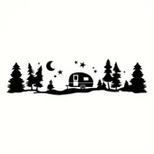 İndispensableyl Kamp Ve Doğa Duvar Dekor Sticker 84 X 22 Cm thumbnail 1