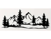 İndispensableyl Sıradağlar Duvar Dekor Sticker 72 X 29 Cm - 1