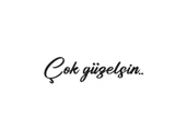 İndispensableyl Çok Güzelsin Yazı Sticker 7,2 X 1,8 Cm thumbnail 1