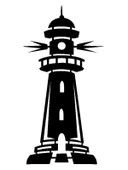 İndispensableyl Deniz Feneri Duvar Dekor Sticker 40 X 80 Cm - 1