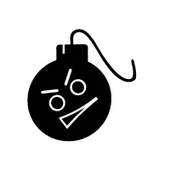 İndispensableyl Sinirli Bomba Oto Kaput Sticker 40 X 40 Cm thumbnail 2