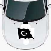 İndispensableyl Türk Bayrağı 5 Oto Kaput Sticker 45 X 30 Cm thumbnail 1