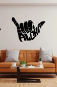 İndispensableyl Aloha El Illustration Duvar Dekor Sticker 30 X 21 Cm thumbnail 2