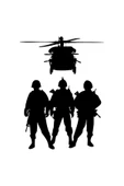 İndispensableyl Askerler Ve Helikopter Sticker 20 X 28 Cm thumbnail 1