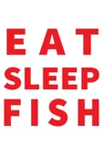 İndispensableyl Eat Sleep Fısh Yazı Sticker 30 X 30 Cm thumbnail 2