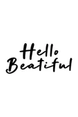 İndispensableyl Hello Beatiful Sticker 30 X 15 Cm thumbnail 1