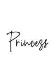 İndispensableyl Princess Sticker 10 X 5 Cm thumbnail 1
