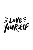 İndispensableyl Love Yourself Sticker 10 X 6 Cm thumbnail 1