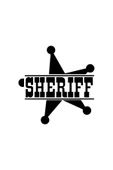 İndispensableyl Sheriff Amblem Sticker 20 X 20 Cm - 1