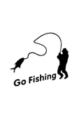 İndispensableyl Go Fishing Sticker 30 X 30 Cm thumbnail 1