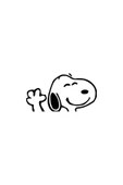 İndispensableyl El Sallayan Snoopy Sticker 30 X 15 Cm thumbnail 1
