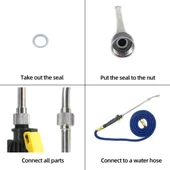 Monozone Yüksek Basınçlı Metal 56cm Ayarlanabilir Köpüklü Su Püskürtücü Araba,Bahçe,Pencere Yıkama thumbnail 7