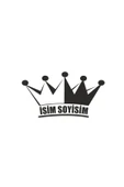 İndispensableyl Kral Tacı Isim Soyisim Sticker 20 X 10 Cm thumbnail 1