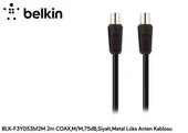 Belkin BLK-F3Y053BF2M 2mT Coax,M-M75db,Siyah,Metal Kablo - 2