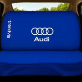 Audi İçin Mavi Ön ve Arka Oto Servis Koltuk Kılıfı Penye Kumaş Koltuk Seti - 2
