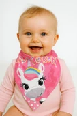 Unicorn Kız Bebek Fular Önlük thumbnail 4