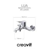 CREAVİT Lua Banyo Bataryası Armatürü LU2500 - 2