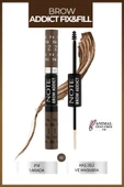 NOTE Brow Addict Fix&Fill Kaş Farı ve Maskarası 2'si 1 Arada - 02 Light Brown - 1