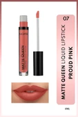 NOTE Matte Queen Lipstick Kalıcı Mat Likit Ruj - 07 Proud Pink - Pembe - 1
