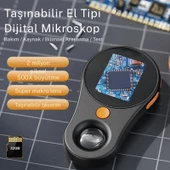 Monozone Dijital Cep Mikroskobu Sabit Odaklı Taşınabilir El Büyüteci 2İnç Renkli Ekran 500x - 8