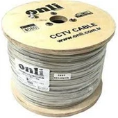 Onli 2+1 1x0,22 mini Coax 2x0,22mm 500 metre CCTV Kamera Kablosu - 1