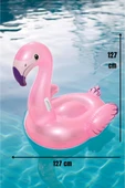 BESTWAY DEKOMUS İLE ÖZEL FLAMINGO TASARIM TUTMALI DENİZ YATAĞI 127x127 CM - 4