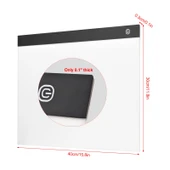 Monozone A3 LED Işıklı Çerçeve Çizim Tableti Dijital Grafik Sanat Animasyon Eskiz Çizim Kopyalama - 7