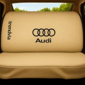 Audi İçin Bej Ön ve Arka Oto Servis Koltuk Kılıfı Penye Kumaş Koltuk Seti - 2
