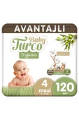 Baby Turco Doğadan Avantajlı Bebek Bezi 4 Numara Maxi 120 Adet thumbnail 1