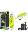 BESTWAY 65340 Paddle Şişme Kano Sörf Tahtası-çantalı Set Kürek Ve Pompa Dahil 305x84x12 Cm - 1