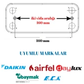 PLAKALI EŞANJÖR AİRFEL TERMOLINE 12 PLK 160 mm thumbnail 3