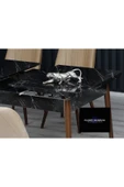 florit mobilya masamıza buyurun Siyah Mermer Açılabilir Mutfak Masası thumbnail 3