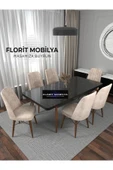 Miraç 80x130 Siyah Açılır Yemek Masası , Yemek Masa Takımı - 1