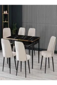 florit mobilya masamıza buyurun Elit Serisi 80 x 130 Açılır Yemek Masası Takımı-Mutfak Masası-6 Kişilik thumbnail 4