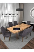 florit mobilya masamıza buyurun Miraç 80x130 Atlantik Açılır Yemek Masası , Yemek Masa Takımı thumbnail 1
