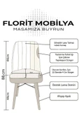 Miraç 80x130 Siyah Açılır Yemek Masası , Yemek Masa Takımı - 4