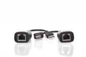 Vcom CU824 USB RJ45 Extender Plastik 45m Uzatıcı - 3