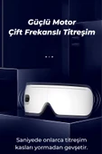 Göz Masaj Aleti Isıtmalı Titreşimli Türkçe Seslendirmeli  Bluetooth thumbnail 7