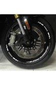 İndispensableyl CFMOTO 450SR Sticker Jant İç & Dış Yazılı Etiket Modeli Gri - Beyaz thumbnail 2