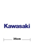 İndispensableyl Kawasaki Logo Yazı Sticker Etiket Tek Renk - 2