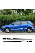 İndispensableyl Volkswagen Polo Yan Kapı Beyaz Sticker Etiket Modeli - 1