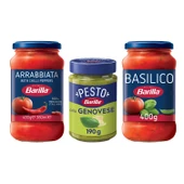 Barilla Basilico - Pesto - Arrabiatta Makarna Sosu 3 lü Karma Paket - 1