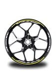 İndispensableyl Neon Sarı Yamaha Fazer Takım Jant Sticker Etiket - 1
