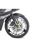 İndispensableyl Siyah Bajaj Pulsar RS200 Geniş Jant Sticker Etiket Modeli - 2