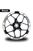 İndispensableyl Beyaz CF MOTO 250 SR Geniş Jant Sticker Etiket Modeli thumbnail 1