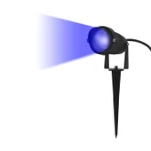 Elektrikle Çalışır 10 Watt Mavi Işık Ampul Dahil Metal Gövde Fonksiyonlu Bahçe Duvar ve Çim Armatürü thumbnail 2