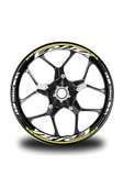 İndispensableyl Turuncu Yamaha R6 Takım Jant Sticker Etiket - 1