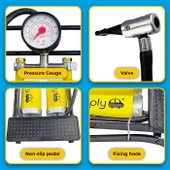 Simply Brands Basinç Göstergeli Çift Pistonlu Ayak Pompasi thumbnail 5